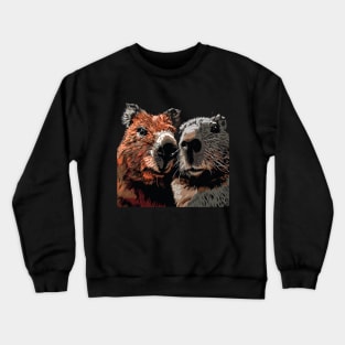 Wombat and Capybara Starring Crewneck Sweatshirt